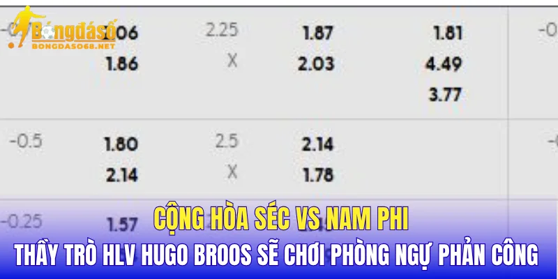 Cộng Hòa Séc vs Nam Phi thầy trò HLV Hugo Broos sẽ chơi phòng ngự phản công 
